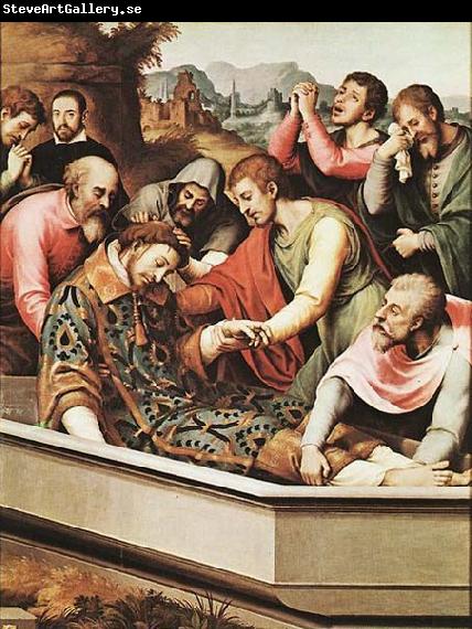 Juan de Juanes The Entombment of St Stephen Martyr